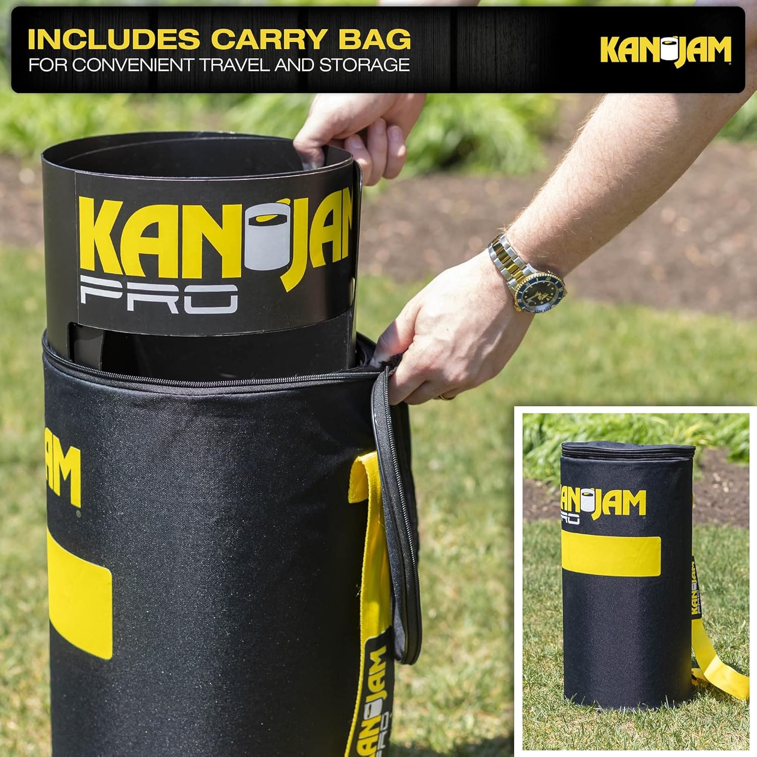 image:imageKan Jam Disc Toss Game American Made Outdoor Game for The Backyard Beach Park Tailgates Original Illuminate Pro Travel Edition and Carry Bag OnlyCarry Bag
