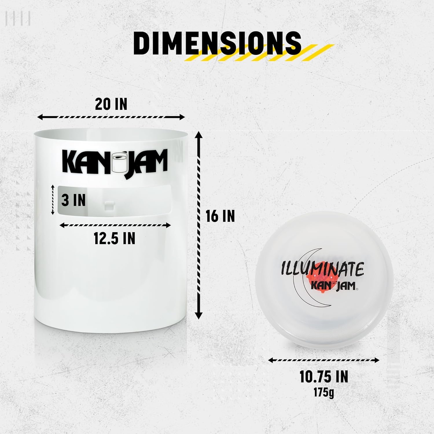 image:imageKan Jam Disc Toss Game American Made Outdoor Game for The Backyard Beach Park Tailgates Original Illuminate Pro Travel Edition and Carry Bag OnlyIlluminate LED