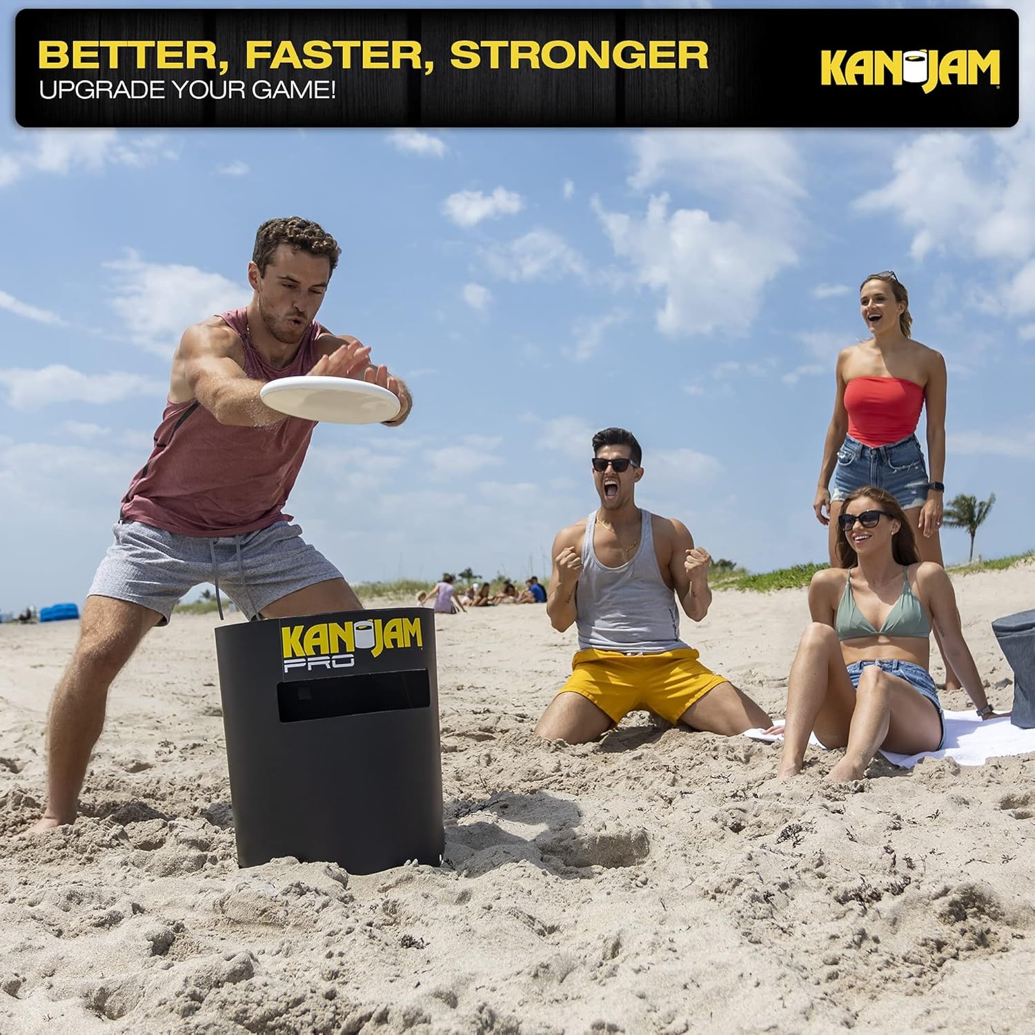 image:imageKan Jam Disc Toss Game American Made Outdoor Game for The Backyard Beach Park Tailgates Original Illuminate Pro Travel Edition and Carry Bag OnlyPRO