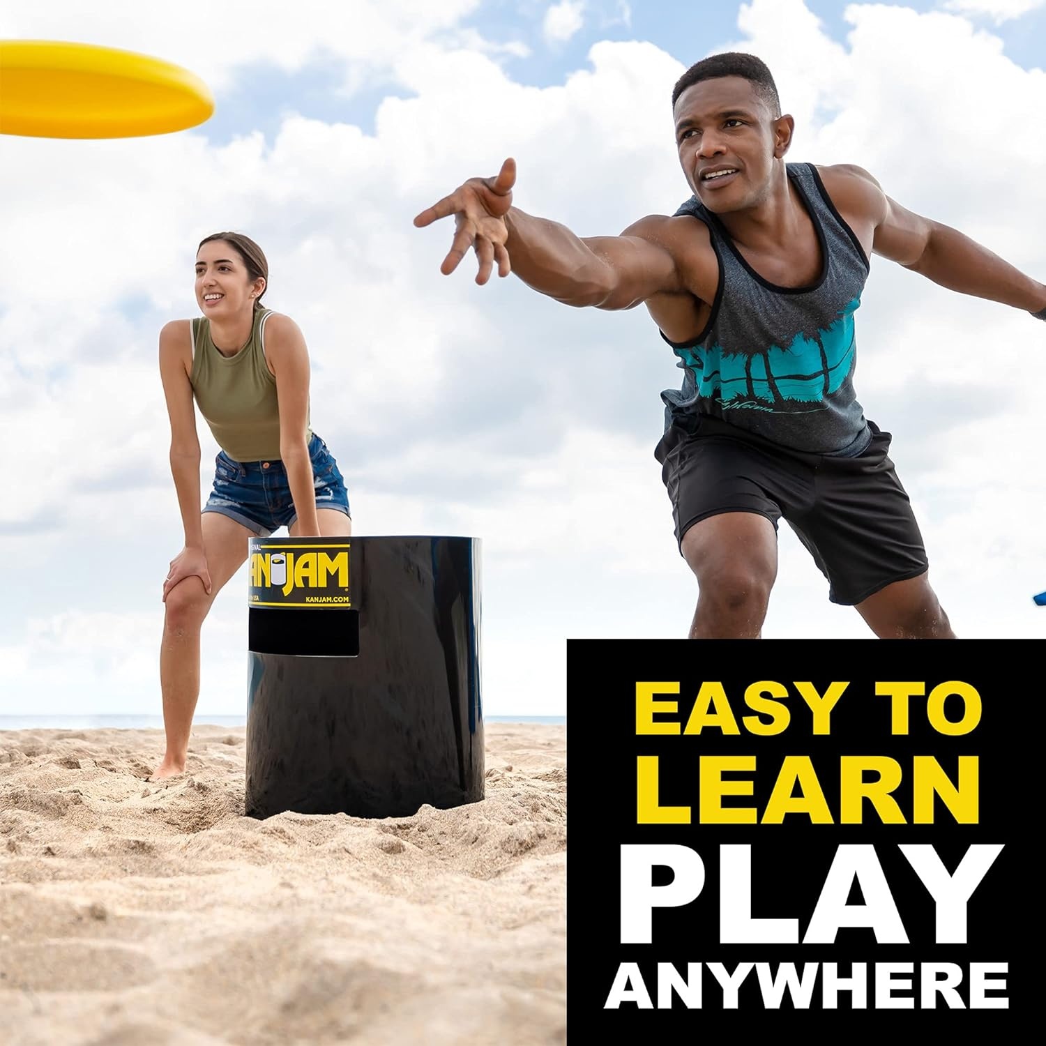 image:imageKan Jam Disc Toss Game American Made Outdoor Game for The Backyard Beach Park Tailgates Original Illuminate Pro Travel Edition and Carry Bag OnlyThe OG