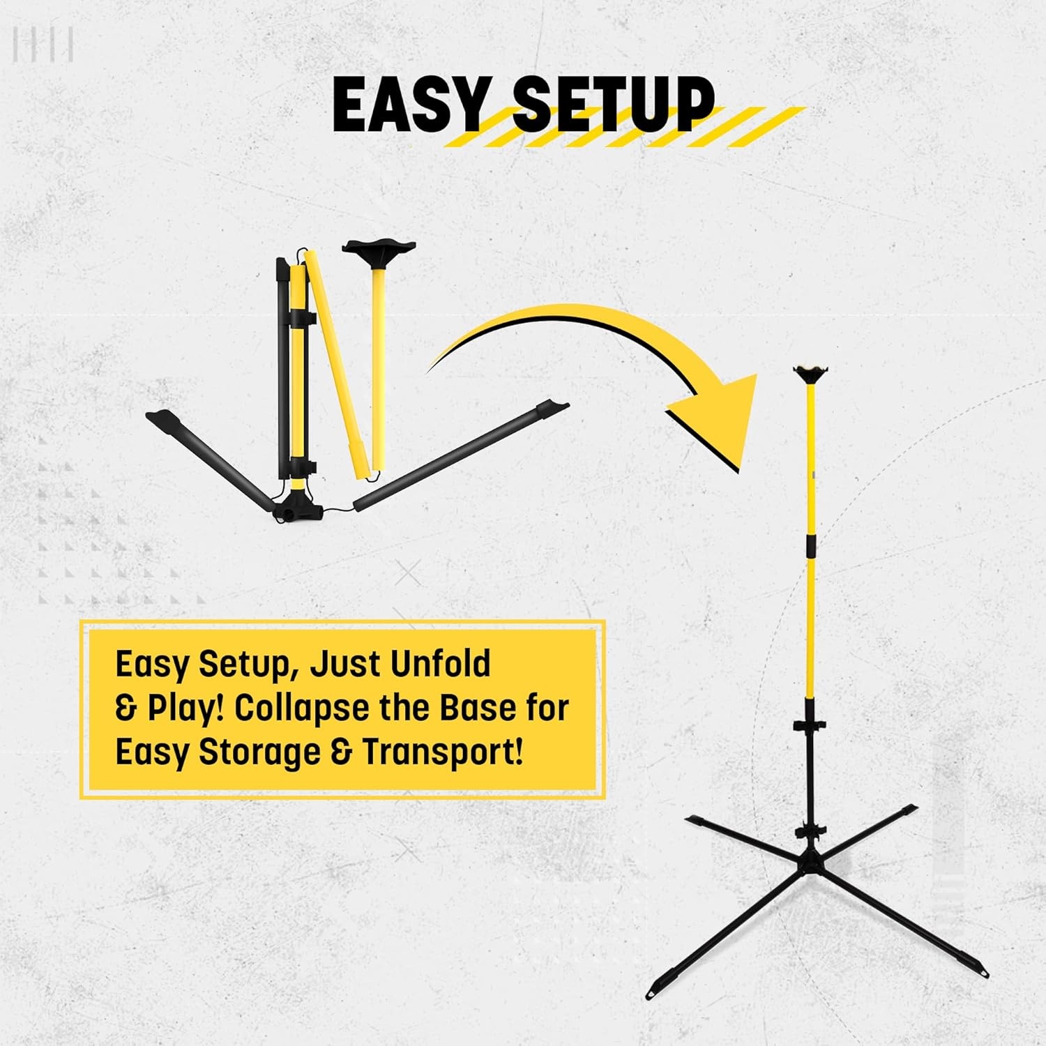 image:imageKan Jam Disc Toss Game BlackYellow Plastic SnapTogether Setup for Outdoor Games Steel Poles amp Wide Bases for Yard Fun Portable Carry Bag for Beach Activity amp Family Outdoor Fun