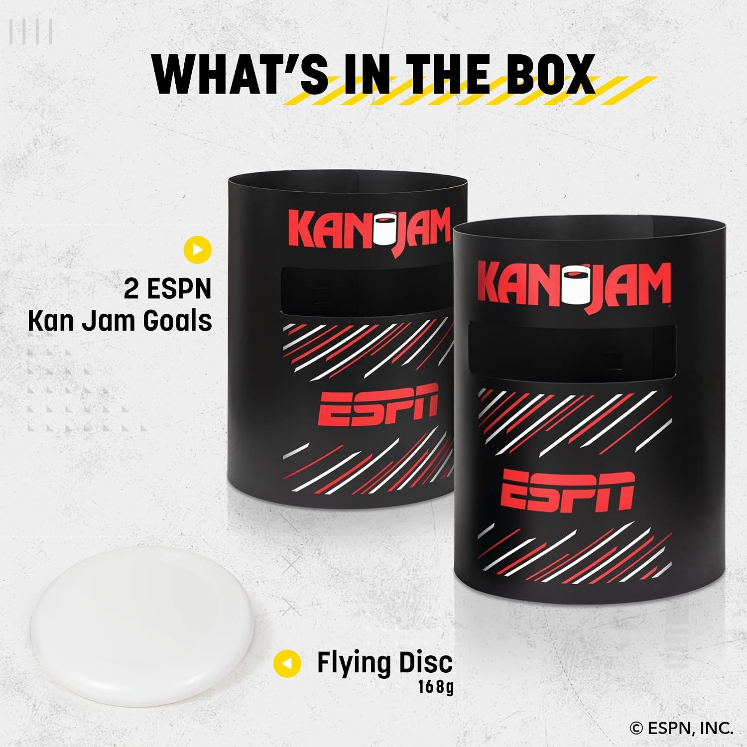 image:imageKan Jam Original Disc Toss Game with 2 Disc Golf Basket Retrievers and 1 Disc Golf Disc Outdoor Frisbee Golf Frisbee Slam Game in USA EPSN and Dude Perfect Designs