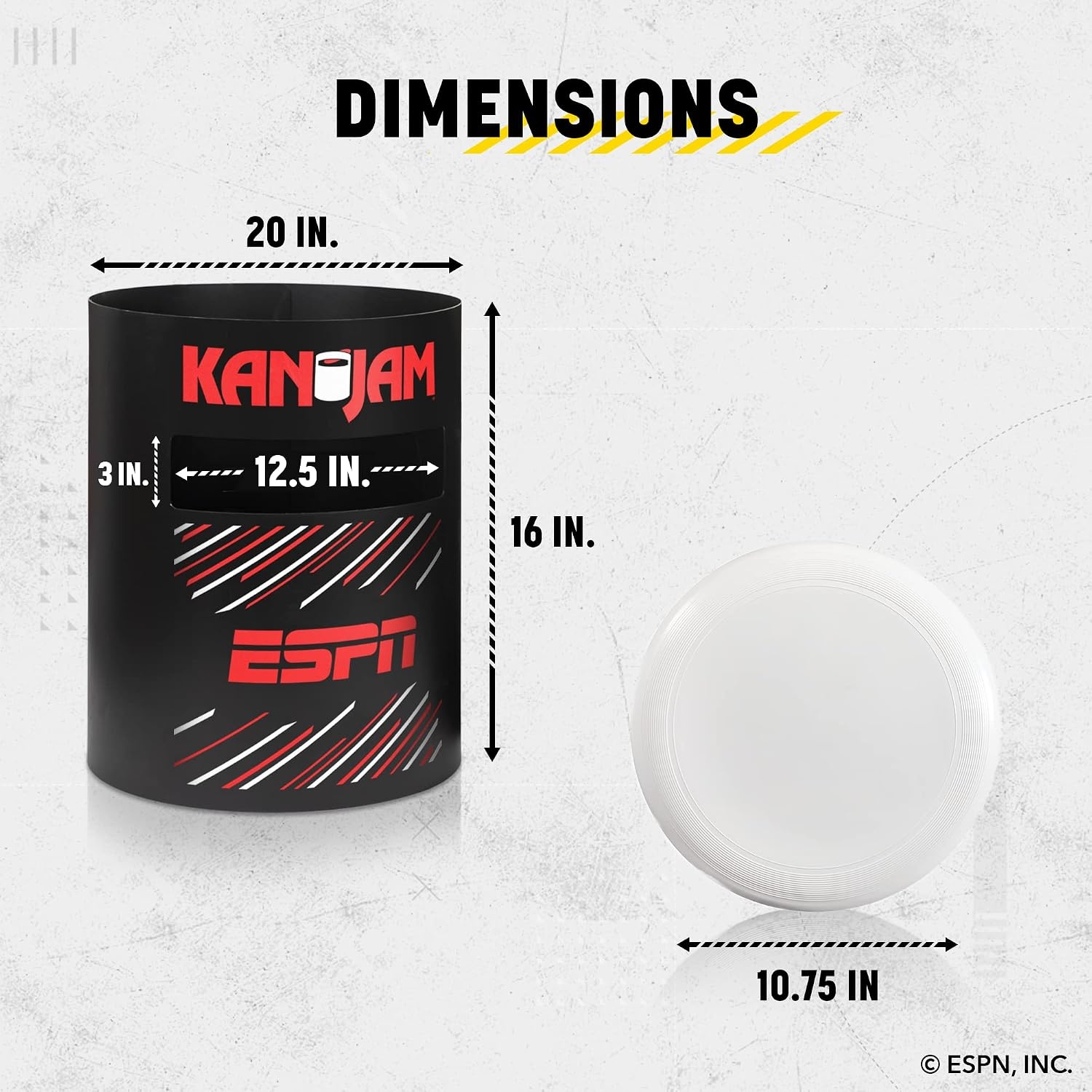 image:imageKan Jam Original Disc Toss Game with 2 Disc Golf Basket Retrievers and 1 Disc Golf Disc Outdoor Frisbee Golf Frisbee Slam Game in USA EPSN and Dude Perfect Designs