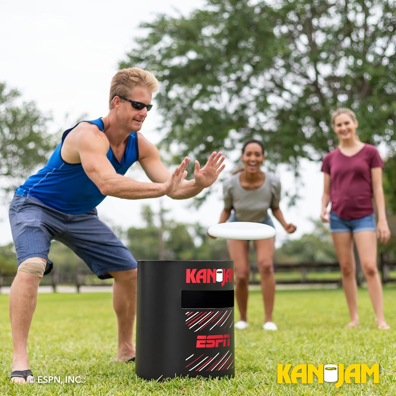 image:imageKan Jam Original Disc Toss Game with 2 Disc Golf Basket Retrievers and 1 Disc Golf Disc Outdoor Frisbee Golf Frisbee Slam Game in USA EPSN and Dude Perfect Designs