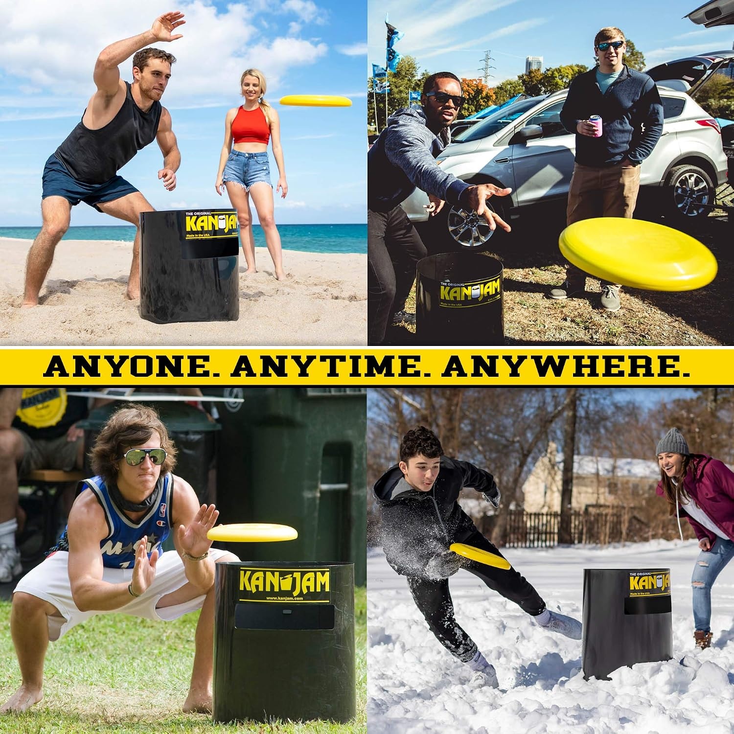 image:imageKan Jam Strike Jam 360 Roundnet Outdoor Ball Spike Game Set Fun Backyard Game or Portable Beach GameKan Jam Strike Jam Combo Pack