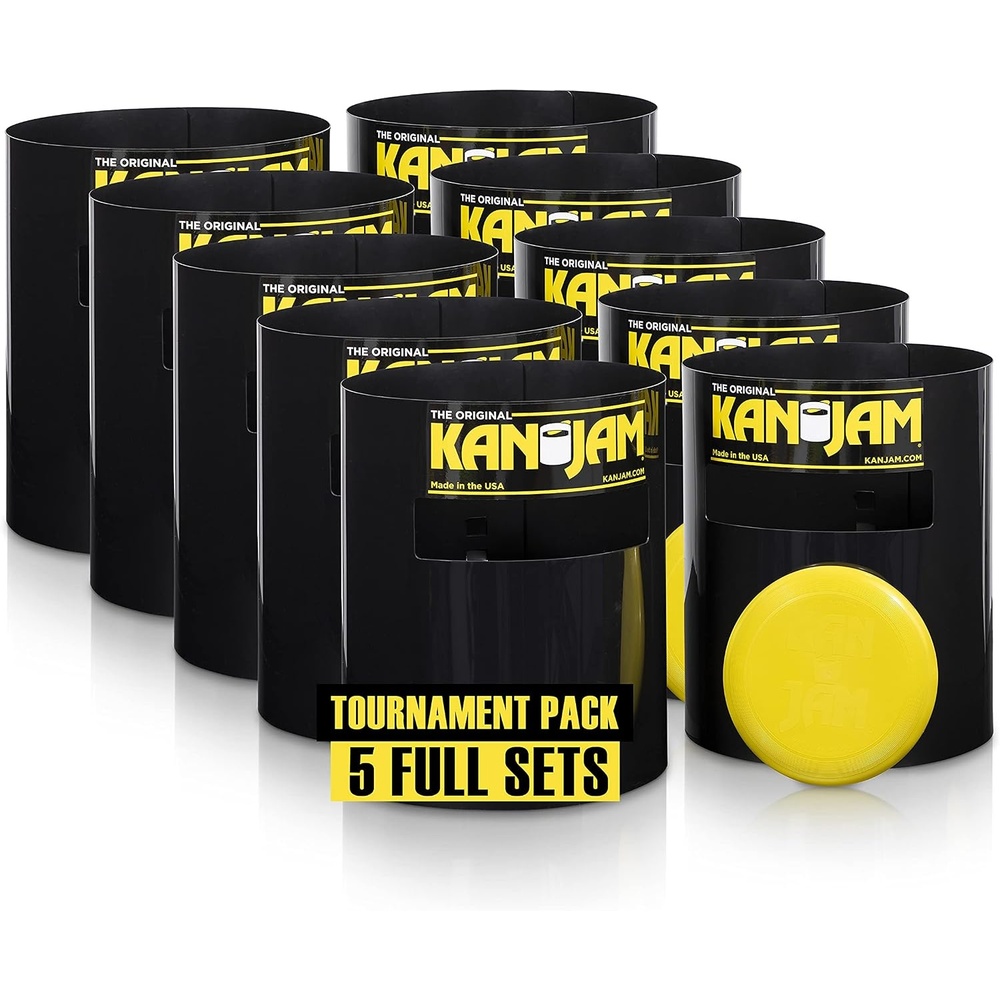 image:imageKan Jam Disc Toss Game Tournament Pack Pack of 5 Sets Team Competition Lawn Games Official 168G Frisbees for Adults amp Goals Group Play Outdoor amp Yard Games
