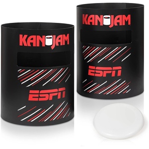 Kan Jam Original Disc Toss Game with 2 Disc Golf Basket Retrievers and 1 Disc Golf Disc – Outdoor Frisbee Golf, Frisbee Slam Game in USA, EPSN and Dude Perfect Designs