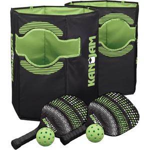 Kan Jam Pickleball Set, 2 Pickleball Paddles, 2 Balls(Pack N’ Go)