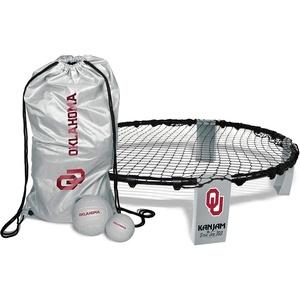 Kan Jam Strike Jam 360 Roundnet Outdoor Games Set; Official NCAA Licensed(Oklahoma Sooners)